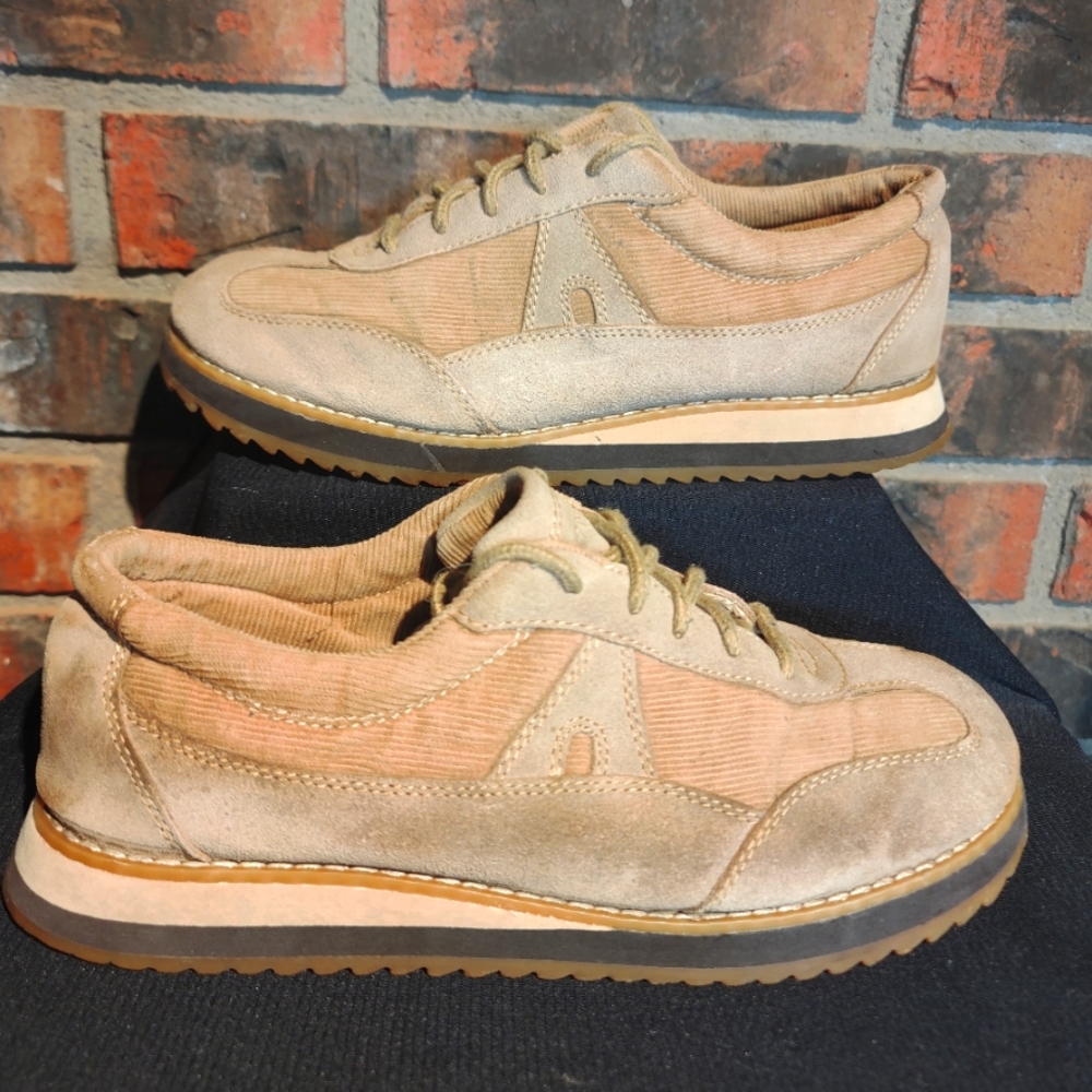 Mens Vintage Airwalk Corduroy Tan Skateboard Shoes